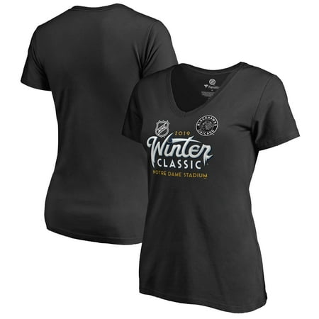 Chicago Blackhawks Fanatics Branded Women's 2019 Winter Classic Ice T-Shirt -