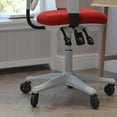thumbnail image 4 of Flash Furniture Nicholas Mesh Mid Back Executive Chair with Arms, 300 lb, Red/White, 4 of 9