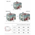 thumbnail image 3 of Fsddascl Teal Christmas Small Toaster Cover 2 Slice, Kitchen Appliance Covers, Xmas Snowman Truck Tree Balls Toaster Oven Cover with Loop, Bread Machine Cover Polyester Dust Cover Protection, 3 of 5