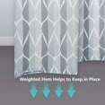 thumbnail image 4 of Cortina de ducha de tela gris, diseño impermeable y poliéster, secado rápido, dobladillo ponderado, juego de cortinas de ducha para baño, duraderas y lavables con 12 ganchos, 4 of 7