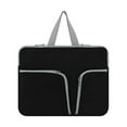 thumbnail image 1 of HLONK Housse d'Ordinateur Imperméable Étui Portable Poche de Transport Protecteur Compartiments Réutilisables Rangement d'Affaires Noir 13 Pouces, 1 of 8