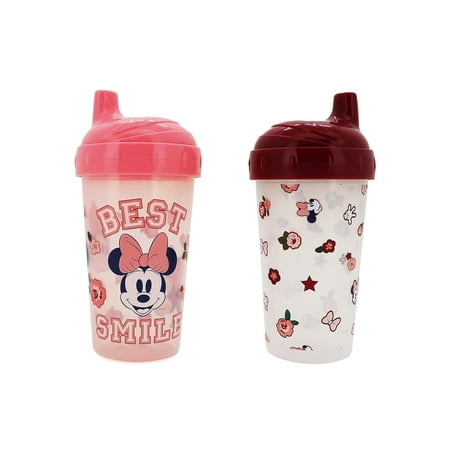 BABY SIPPER CUPS 2 PACK - GIRLS - BEST SMILE - DISNEY MINNIE MOUSE - POP-UP