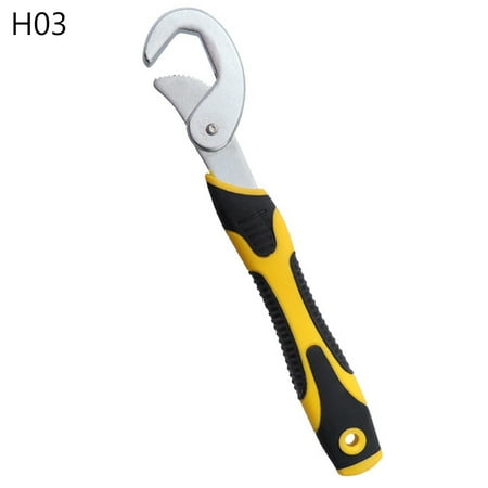 

Chrome Vanadium Steel Adjustable Wrench Portable Hook-shaped Quick Wrenches