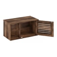 thumbnail image 4 of HomeStock City Sleek Hidden Cat Litter Box With Divider, Rustic Brown, 4 of 4