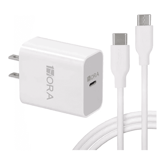 Cargador Tipo C, PD 20W Carga Rápida con Cable USB C a C 1M 3A Compatible Con Samsung Galaxy S21 Ultra/Note10/S20 Ultra/S10/S9/S8 /Huawei P30/Xiaomi 11/Motorola Hora tipo c - tipo c
