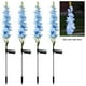thumbnail image 3 of 4 Uds Delphinium luces solares de jardín IP65 impermeable al aire libre Solar Delphinium luz LED para decoración de Patio y regalo para la madre, 3 of 6