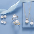 thumbnail image 4 of Ross-Simons 3.00 Carat CZ Solitaire Necklace in 14kt White Gold, Women's, Adult, 4 of 5