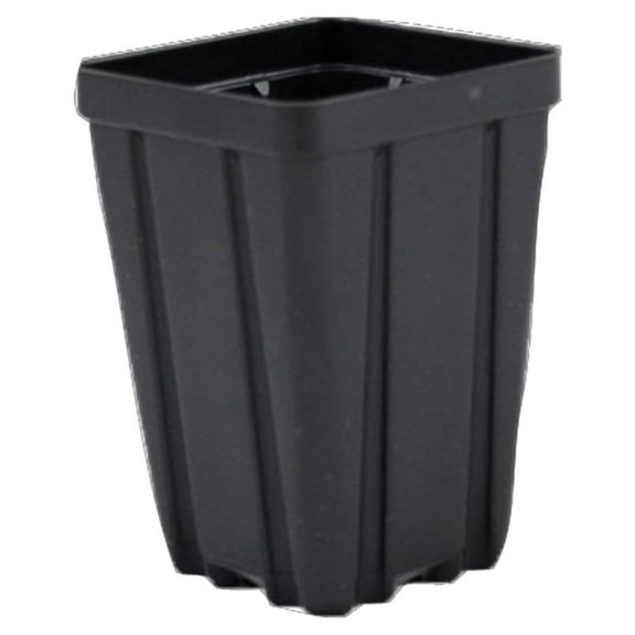 Gexandy Square Greenhouse Pots 3.5 inch x 5 inch- Black - Plastic - Deep - Qty 25