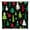 Green + Black, variant on Christmas Shower Curtain Red Green White Xmas Tree Snowflake Retro Merry Christmas Vintage Rustic Winter Holiday Black Bathroom Decor Fabric Curtain with Hooks