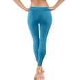 thumbnail image 5 of FRSASU Yoga Leggings for Women High Waisted Workout Soft Stretchy Tummy Control Running Pilates Lace up Fitness Pants Light Blue, 5 of 8