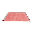 thumbnail image 2 of Ahgly Company Machine Washable Indoor Round Abstract Red Modern Area Rugs, 5' Round, 2 of 4