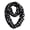 Navy, variant on Light and Sheer Polka Dot Circle Print Infinity Loop Scarf