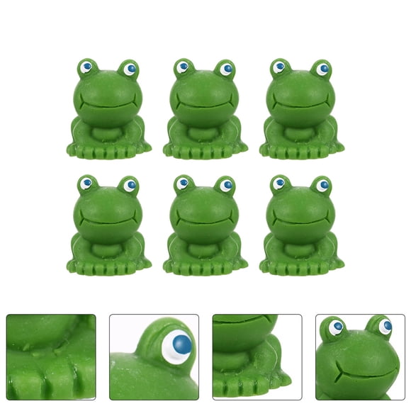 WEUVEB 6Ud Miniaturas De Rana Con Para Decorar Hogar Y Jardín