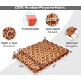 thumbnail image 3 of Vargottam Printed Indoor/Outdoor Chair Pads Non Slip Dining Chair CushionSquareShapedDining Chair Pad With String Ties Machine Washable & Home Decor Cushion- Set Of 2-Orange, 3 of 8