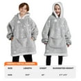 thumbnail image 3 of Joyfy Kids Wearable Blanket Hoodie, Warm and Cozy Flannel Sweatshirt for Gilrs and Boys Christmas Birthday Gifts, 3 of 8