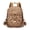 Brown, variant on Vintage Textured Small Backpack - Women's Mini PU Leather Rucksack with Buckle Flap, Gold-Tone Hardware, Adjustable Straps for Daily Casual Travel