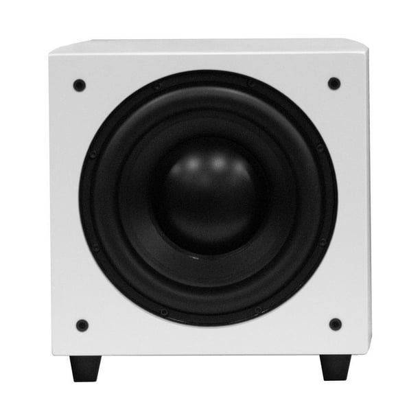 PhaseTech 12" White Wireless Subwoofer 900W Passive Radiator Home Audio