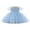 Blue, variant on Bagilaanoe Toddler Baby Girl Party Dress Short Sleeve A-line Princess Dresses 9M 12M 18M 24M 3T 4T 5T Tulle Dress for Birthday Wedding