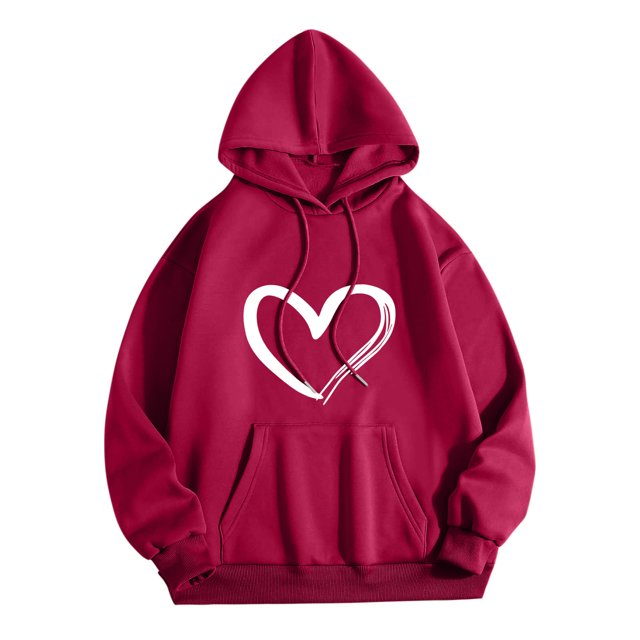 TIMIFIS Sweatshirts à Capuche Mode pour Femmes Automne Hiver Imprimé Graphique Pull Tendance Manches Longues