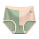 thumbnail image 3 of Gibobby Ropa interior mujer algodón Bragas de de cadera cómodas transpirables de algodón sin costuras con costuras elásticas de cintura media para mujer(Verde， L), 3 of 4
