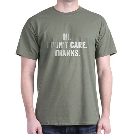 CafePress - Hi. I Don t Care. Thanks. T Shirt - Men s Classic Graphic Cotton T-Shirt