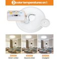 thumbnail image 3 of REJODA-16.5 Inch Dimmable LED Flush Mount Ceiling Light, 3000K-4500K-6000K 3 Color Selectable Ceiling Lamp, 36W 3240LM Luminaire Plafonnier LED Light Fixtures for Kitchen Bedroom Living Room Hallway, 3 of 4