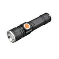 thumbnail image 2 of Linterna LED Linterna de mano recargable con zoom súper brillante | 4 modos | Aleación de aluminio | Carga rápida USB | Foco/reflector de largo alcance | Corte de energía de emergencia para, 2 of 7