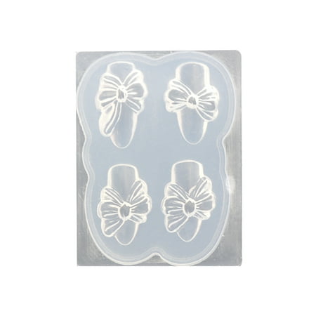

SIEYIO 3D Mini Bowknot Mould Sculpture Stamping Plate Nails Art Stencils Crystal Epoxy Resin Mold Silicone Nail Carving Mold