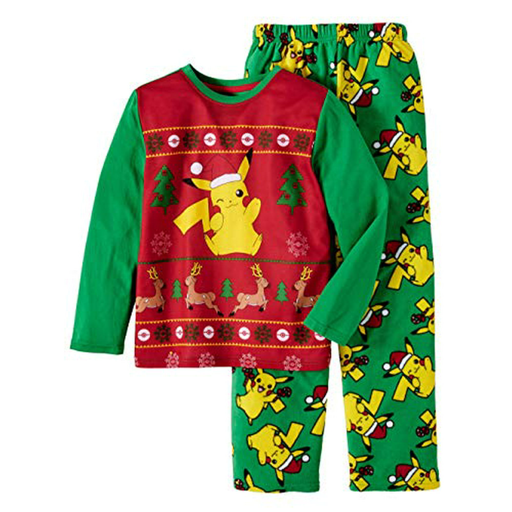 Ame Boy s Elf On The Shelf 2 Piece Pajama Set Holiday Clothes For Kids Large 10 12 White