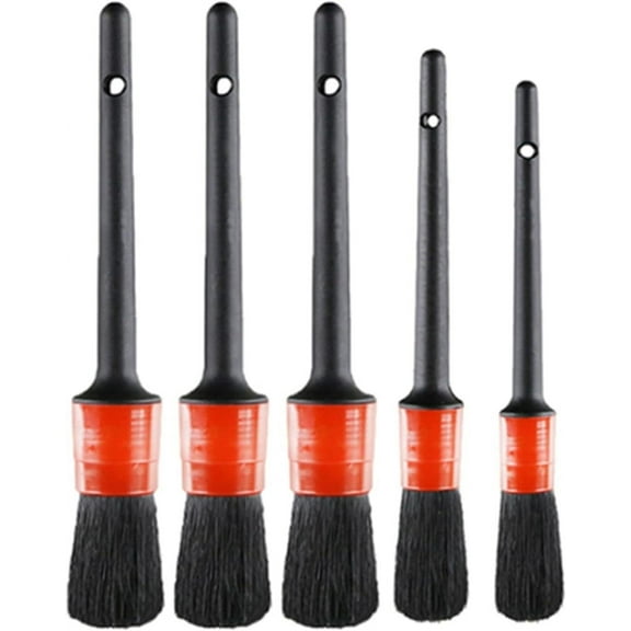 JINDIZH Power Scrubber Drill Brush Detailing Brush Set Fit For Car Air Vents Rim Cleaning Auto Cleaning Brushes Fit For Carpet Leather Cleaning (Color : Black)