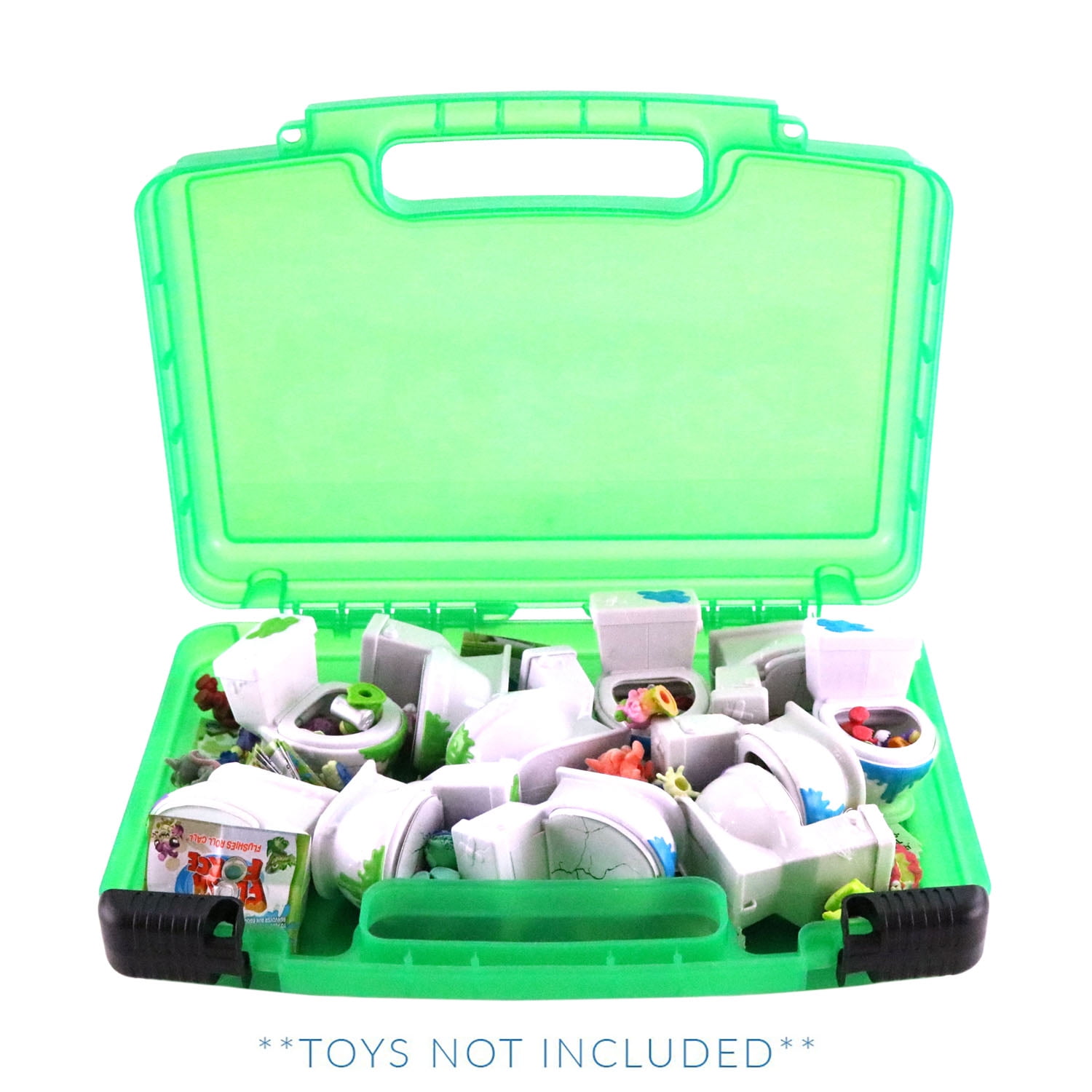 Flush Force Case, Toy Storage Carrying Box. Figures Playset Organizer