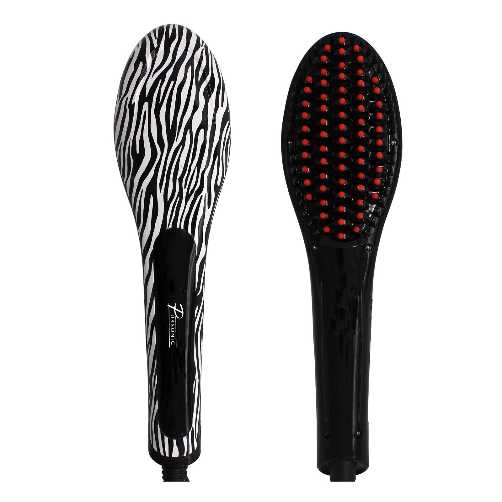 Pursonic Hair Straightener Brush Best Ceramic, Anti Static, Electric