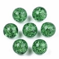 thumbnail image 2 of 100pc Transparent Acrylic Round Beads Strands No Hole Sea Green 12mm, 2 of 3