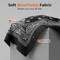 thumbnail image 5 of Paisley Print Doo Rag Cooling Skull Cap, Sweat Wicking Elastic Helmet Liner Bandana Head Wrap for Men Women, Motorcycle Cycling Sports Headscarf, 5 of 8