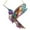 B, variant on Wadada Crystal Hummingbird Stained Art Ornament, Stained Glass Birds for Window, Crystal Acrylic Birds Hanging Suncatcher, Double-Sided Appeal for Window/Indoor/Gardens (1PCS)