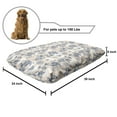thumbnail image 2 of Floral Pet Bed, Retro Flowers Butterflies Flowers Blossom Watercolor Print, Chew Resistant Pad for Dogs and Cats Cushion with Removable Cover, 24" x 39", Slate Blue Pale Eggshell, by Ambesonne, 2 of 4