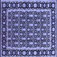 thumbnail image 1 of Ahgly Company Indoor Square Oriental Blue Industrial Area Rugs, 4' Square, 1 of 4