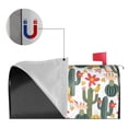 thumbnail image 5 of Daiia Summer Cactus With Blooming Mailbox Cover , Magnetic Welcome Mailbox Wraps Post Letter Box Cover for Garden Yard Home Decor-21x18 in, 5 of 7