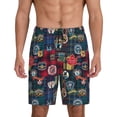 thumbnail image 1 of Fotbe Adventure Camping Badge Pantalones Cortos de Pijama para Hombre, Ropa de Dormir, Pantalones de Pijama Cortos para Hombre-X-Large, 1 of 6