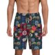 thumbnail image 1 of Balery Adventure Camping Badge Pantalones cortos de pijama de punto de algodón para hombre con cinturilla y bolsillos-Medium, 1 of 6