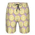 thumbnail image 3 of Fotbe Yellow Lemon Slices Trajes de Baño Estampados para Hombre, Shorts de Verano de Secado Rápido, Ropa de Playa, Bañadores-3X-Large, 3 of 6