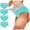 #07,Mint Green,4PC, variant on AOOCHASLIY 4PC Women's High Waist Stretch Patchwork Briefs Soft Underwear Bikini Underpants Breathable Ladies Panties