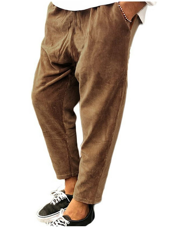 Cropped Corduroy Pants