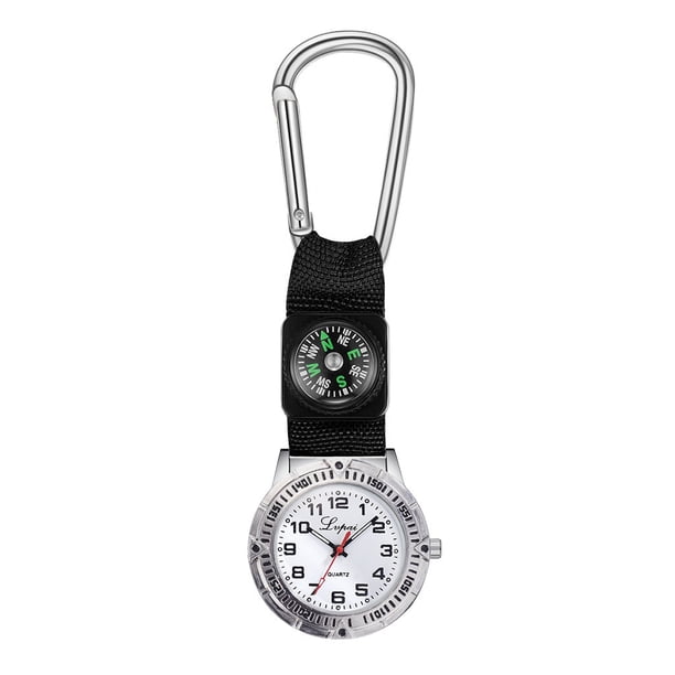 Reloj de enfermera de montañismo con brújula funcional, reloj de moda sencillo