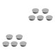 thumbnail image 2 of Inteprter 5 pack/lote cubierta de orificio de ajustable para escritorio de computadora decoración fácil de instalar y práctica gris 60mm gris 60mm 2Conjunto, 2 of 6