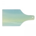 thumbnail image 1 of Teal Cutting Board, Defocused Abstract Design in the Center Blurred Color Elements Sky Blue Like Art, Decorative Tempered Glass Cutting and Serving Board, Wine Bottle Shape, Pale Blue, by Ambesonne, 1 of 1