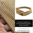 thumbnail image 3 of stanreset Elastic Headband Women Knitted Twisted Hair Band Solid Color Sports Head Wrap for Girls, Khaki, 3 of 8