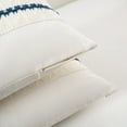 thumbnail image 5 of Fancy Homi Set of 2 Boho Teal Decorative Throw Pillow Cover 20x20 inch for Couch Bed Sofa, Aesthetic Modern Organic Farmhouse Home Decor, Soft Cotton Cute Accent Macrame Woven Cushion Case, 5 of 6