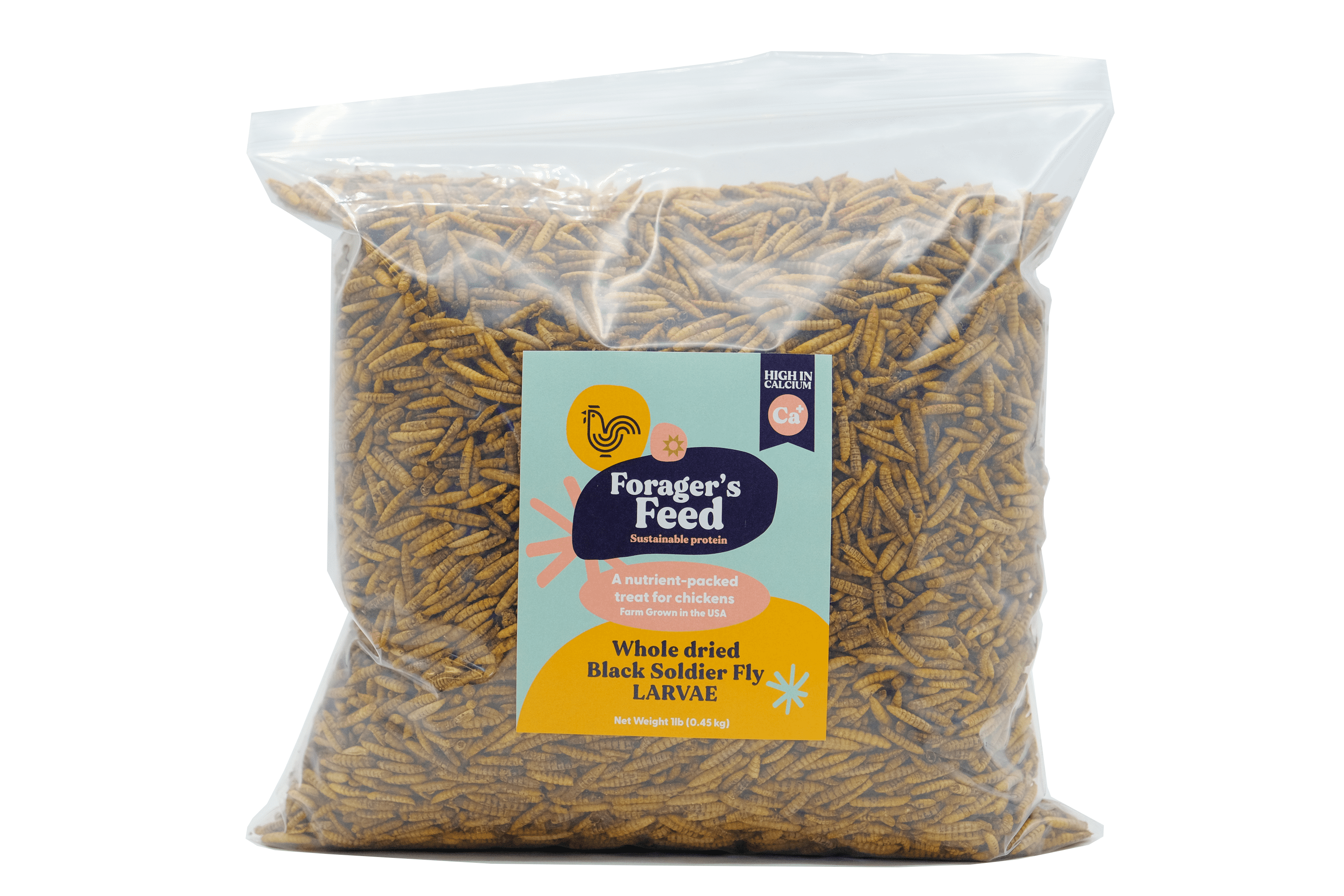 Forager's Feed Whole Dried Black Soldier Fly Larvae, Sustainable