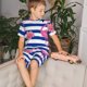 thumbnail image 4 of Fotbe Flamingo Pijama Estampada de 2 Piezas para Niños – Ropa de Dormir de Manga Corta Cómoda para Niños y Niñas, Camiseta y Shorts de Algodón-Medium, 4 of 6